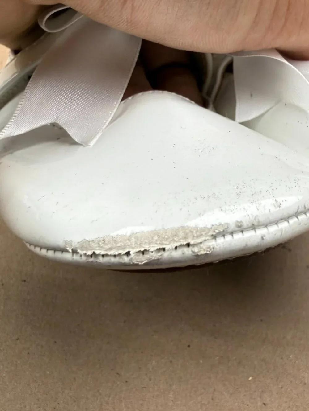 Girls' Felix & Flora White Bow Dress Shoes Size 7.5 US (14cm)